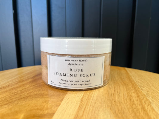 Foaming Salt Scrub – Rose