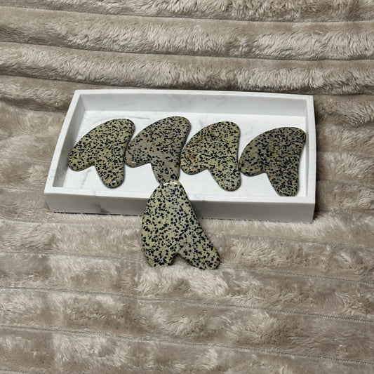 Gua sha Dalmatian Jasper